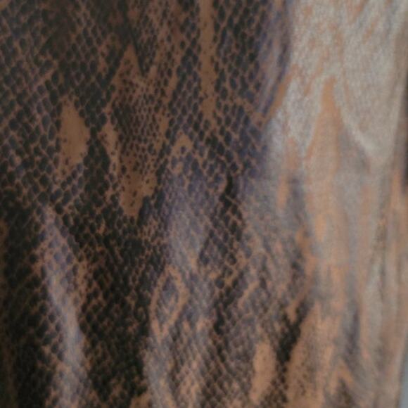 Spanx Faux Leather Snakeskin Leggings 20265R Brown Snakeskin Medium - Picture 9 of 10